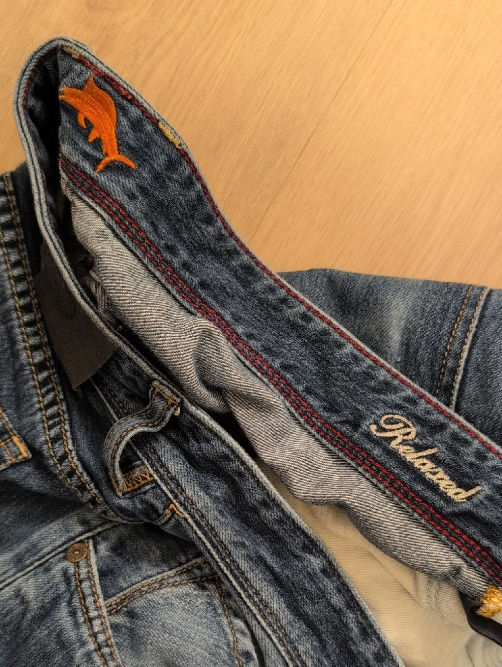 Tommy Bahama 36x34 Cayman Island Relaxed Classic Men's Dark Blue Denim Jeans